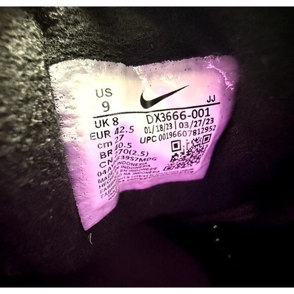 Nike Air Black Teal Coral Low Top Sneakers Shoes Women’s US 9 DX3666-001 - Picture 2 of 8